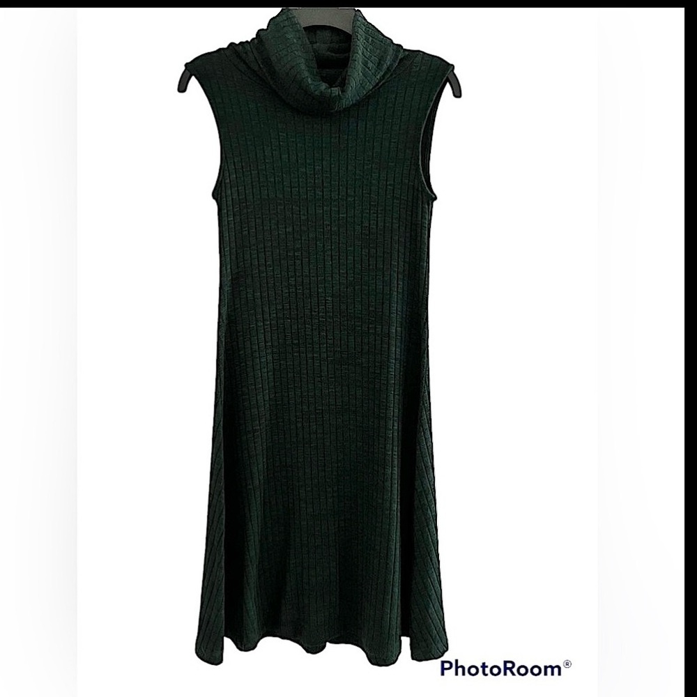 Apt. 9 Dark Green Kn it Sleeveless Dress